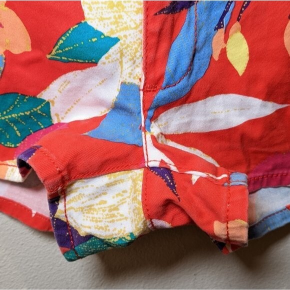 Roxy Junior Hawaiian Floral Print Shorts Size 5 - Picture 5 of 11